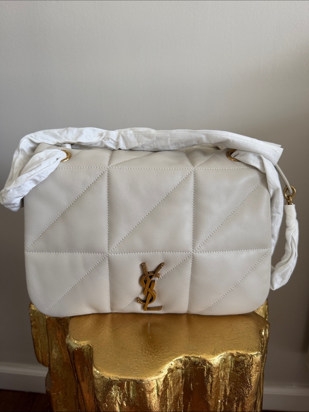 YSL Cream Large Jamie Bag